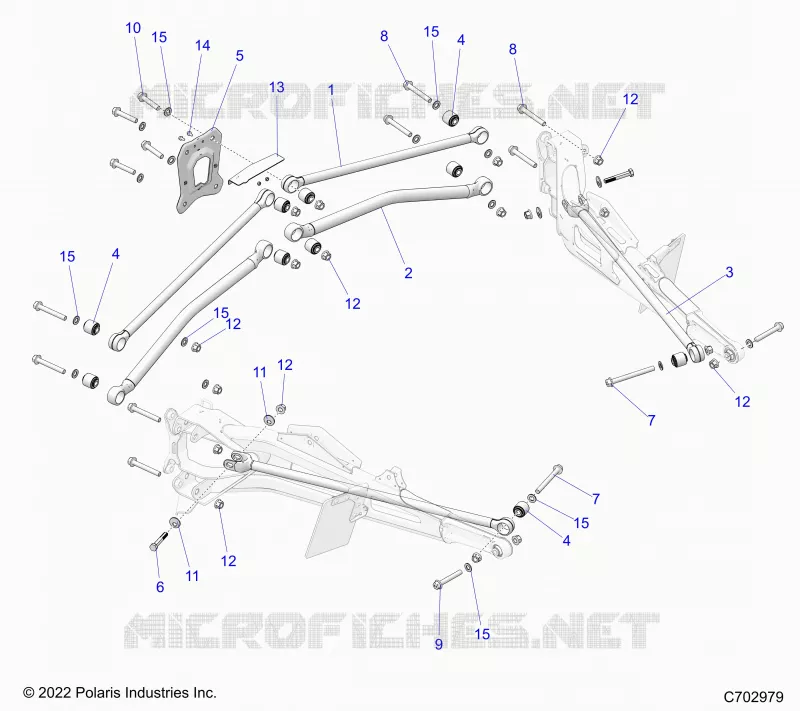 REAR SUSPENSION TRAILING ARMS MOUNTING