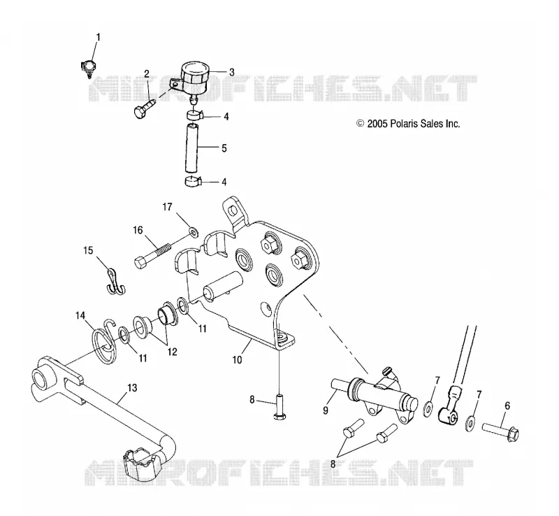 BRAKE MASTER CYLINDER, REAR