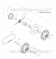 DRIVE TRAIN, SECONDARY CLUTCH