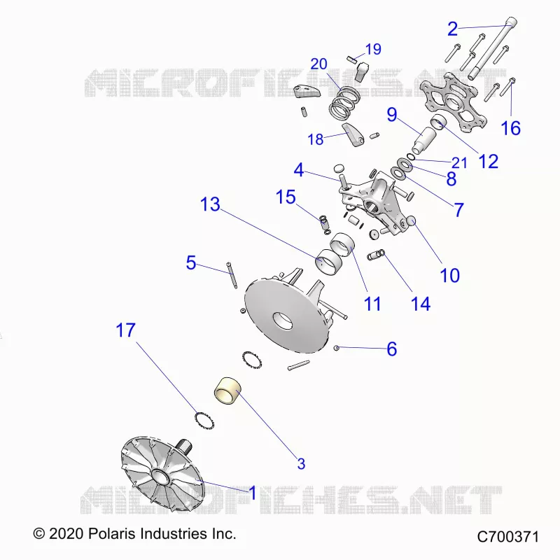 DRIVE TRAIN, PRIMARY CLUTCH