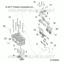 ENGINE, CYLINDER HEAD AND VALVES