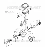 ENGINE, CRANKSHAFT AND PISTON