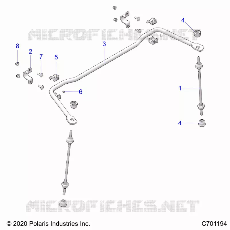 SUSPENSION, REAR STABILIZER BAR