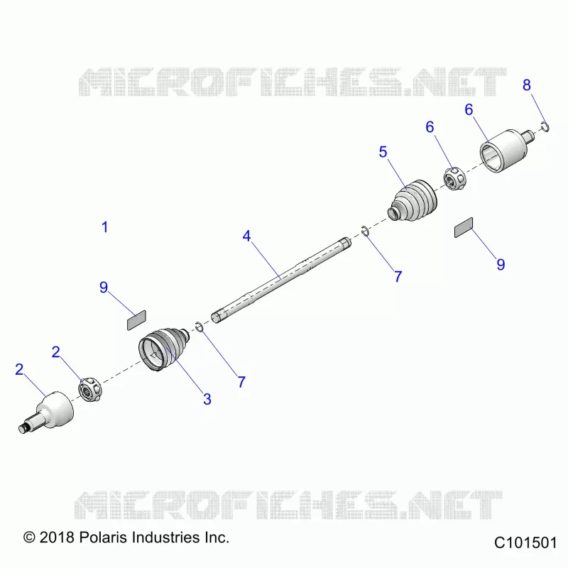 DRIVE TRAIN, DRIVE SHAFT, FRONT
