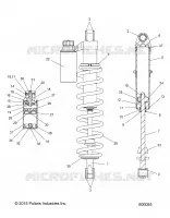 SUSPENSION, REAR SHOCK TRACK, W/RES.