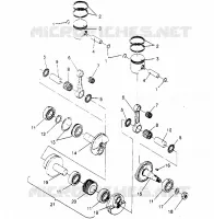 PISTON   CRANKSHAFT 440 0952760, 440 SKS 0952560,  AND EUROPEAN 440 SKS E (4929032903C010)