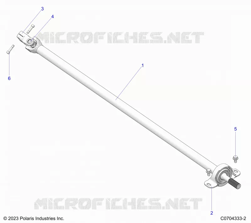 DRIVE TRAIN, REAR PROP SHAFT