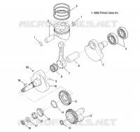 ENGINE, CRANKSHAFT AND PISTON