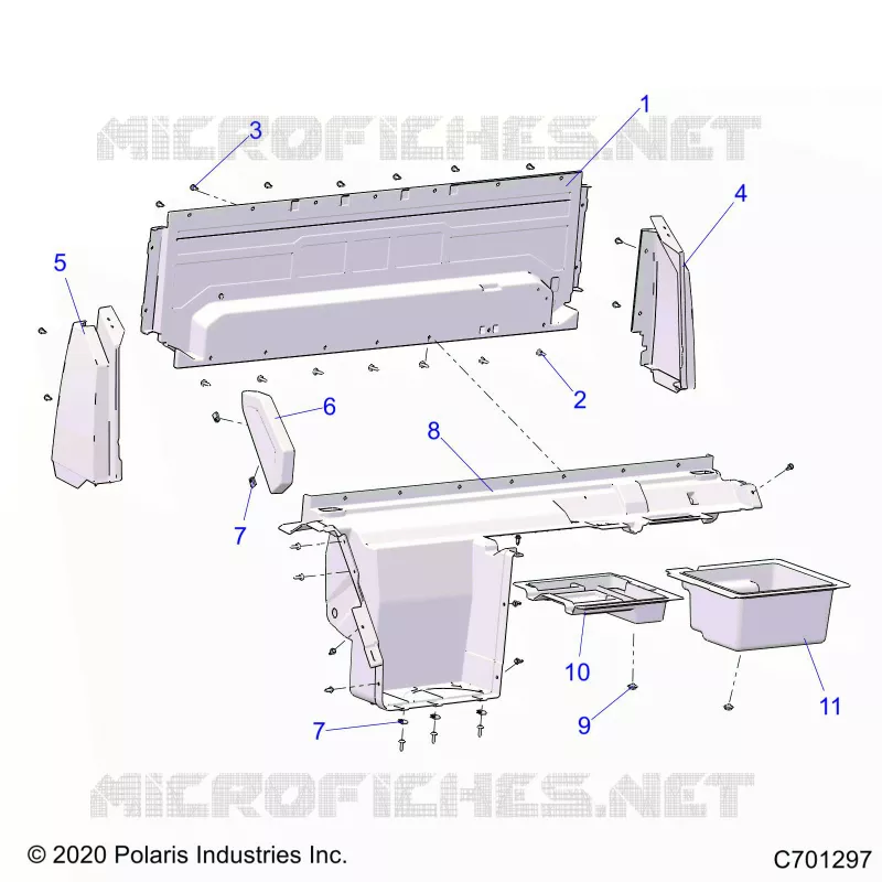 REAR BODYWORK CLOSEOFF, AND FENDERS