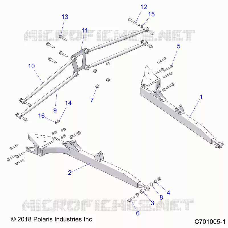 REAR SUSPENSION CONTROL ARMS