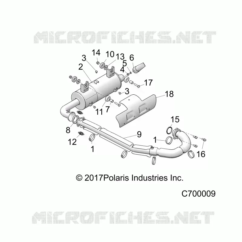 ENGINE, EXHAUST SYSTEM