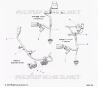 ELECTRICAL, WIRE HARNESS, HOOD, ELECTRIC START