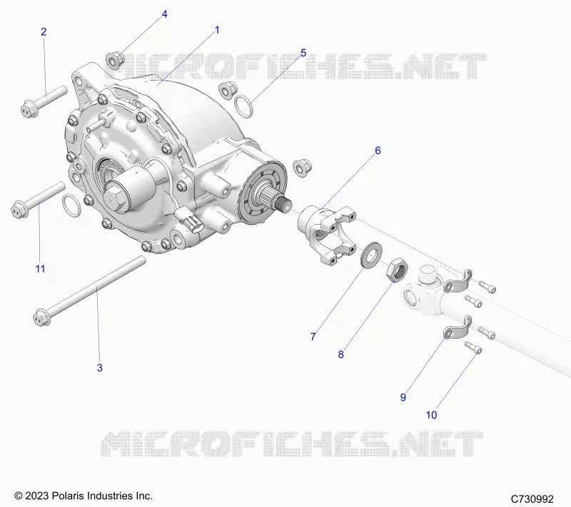 DRIVE TRAIN, REAR GEARCASE MOUNTING