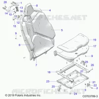 SEAT ASM., REAR, PREMIUM/DELUXE