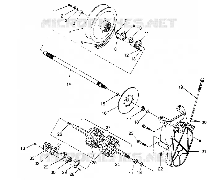 DRIVE TRAIN ASSEMBLY LITE GT 0953133 AND  EUROPEAN LITE GT E953133 (4928922892B006)