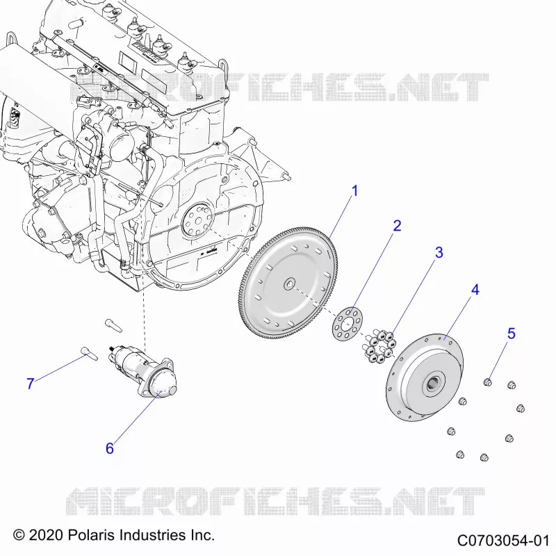 STARTER, FLYWHEEL