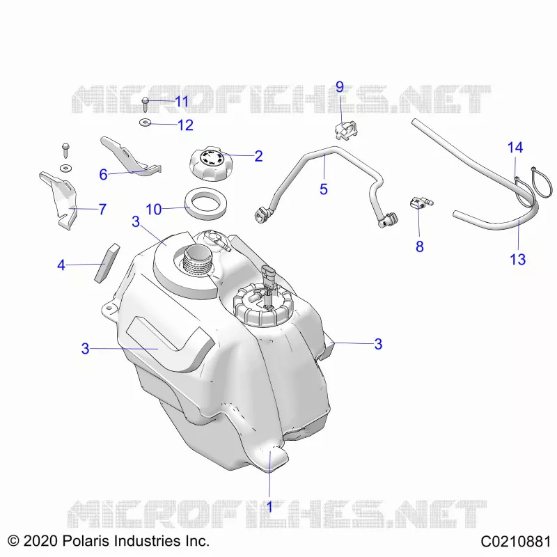 FUEL SYSTEM, FUEL TANK ASM.