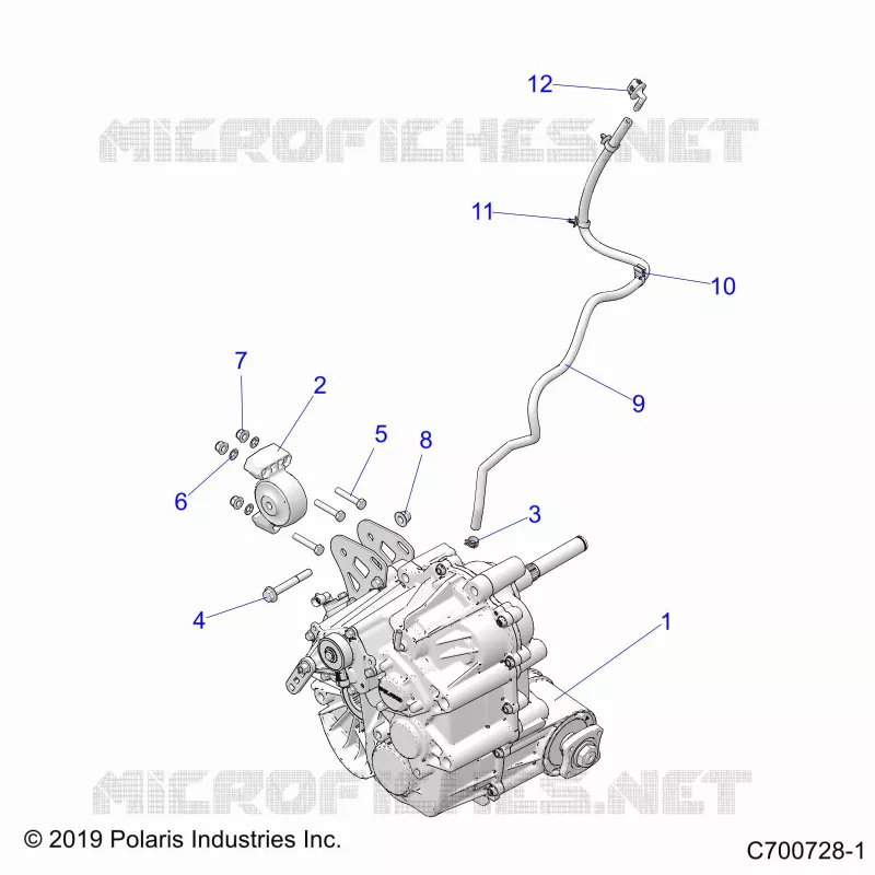 DRIVE TRAIN, MAIN GEARCASE MOUNTING