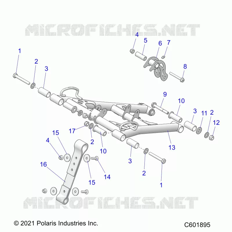SUSPENSION, FRONT TORQUE ARM