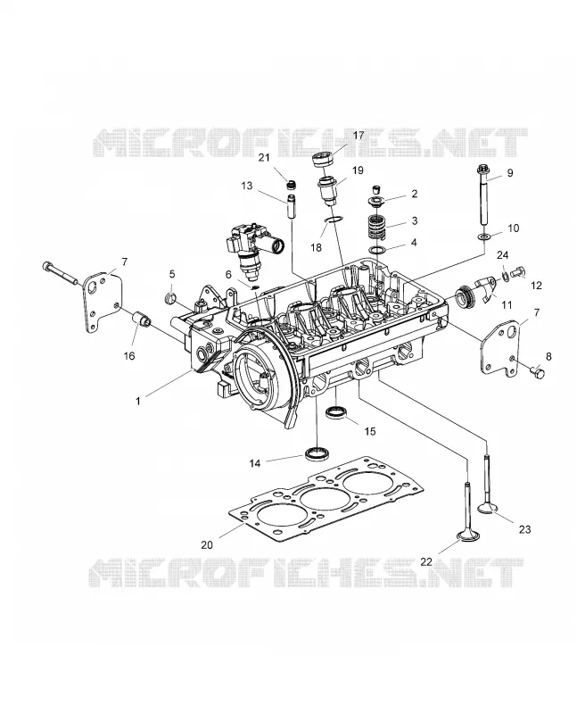 CYLINDER HEAD AND PRECOMBUSTION CHAMBER