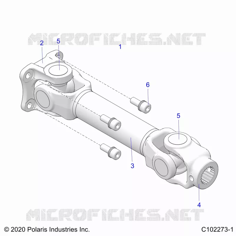 DRIVE TRAIN, PROP REAR SHAFT