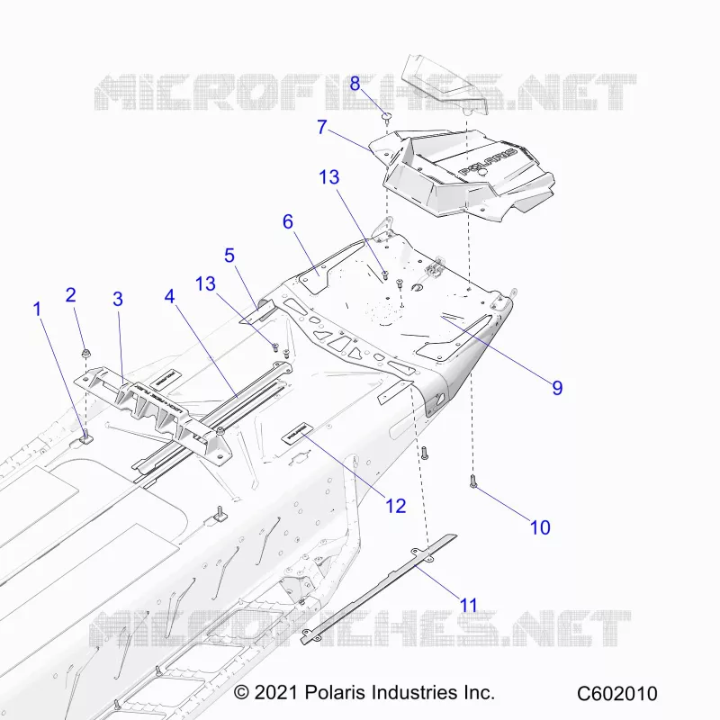 CHASSIS, REAR, MISC. COVERS AND SNOWFLAP