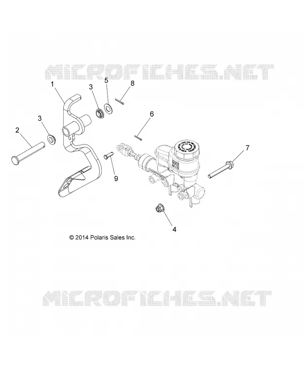 BRAKES, PEDAL AND MASTER CYLINDER MOUNTING