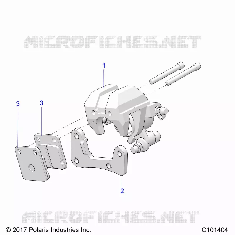 BRAKES, FRONT BRAKE CALIPER