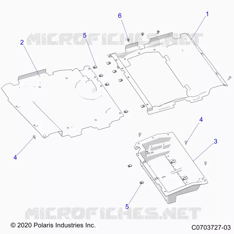 FLOOR PANELS, UNDERSEAT