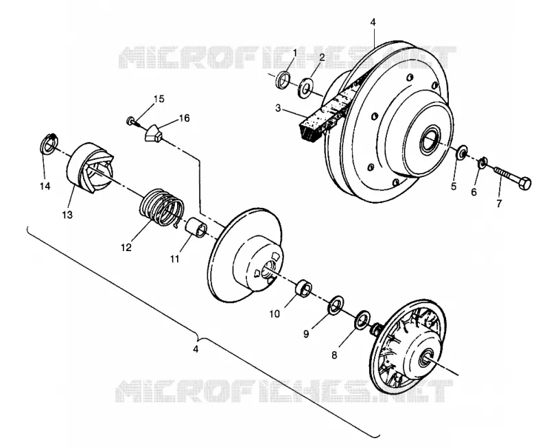 DRIVEN CLUTCH 6X6 400L