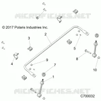 SUSPENSION, FRONT STABILIZER BAR