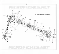 DRIVE TRAIN, FRONT GEARCASE (BUILT 9/28/10 AND AFTER)