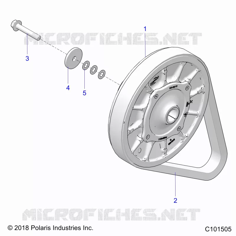 DRIVE TRAIN, SECONDARY CLUTCH
