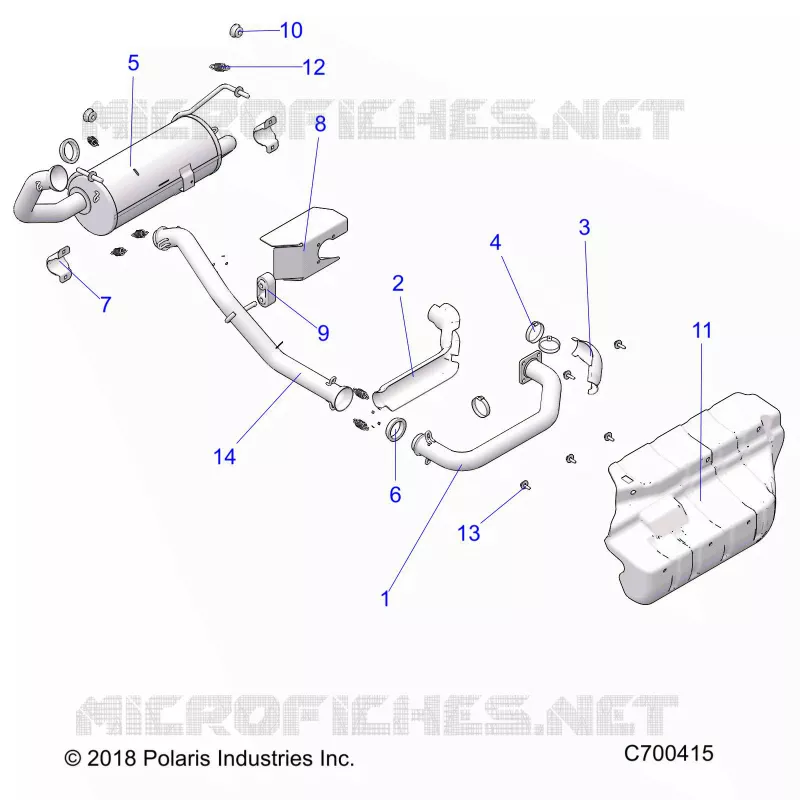 ENGINE, EXHAUST SYSTEM