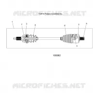 DRIVE TRAIN, DRIVE SHAFT, FRONT (FROM 2/16/16)
