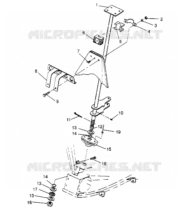 STEERING POST   ASSEMBLY 4X4 300 W948130 (4926762676B008)