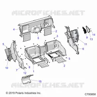 REAR BODYWORK CLOSEOFF, FENDERS AND FLOOR