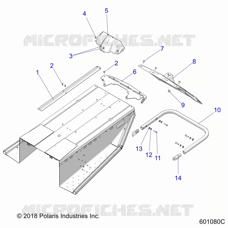 BODY, BUMPER, REAR, SNOWFLAP AND TAILLIGHT COVER