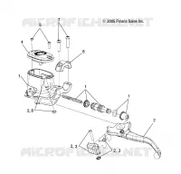 FRONT BRAKE BRAKE LEVER AND MASTER CYLINDER