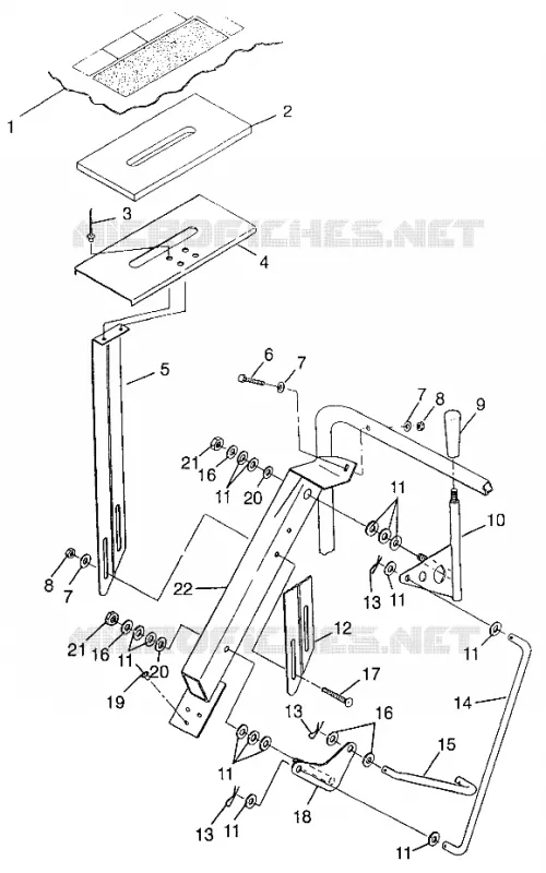 SHIFT LINKAGE WIDETRAK GT 0972061 AND EUROPEAN WIDETRAK GT E972061 (4938173817C004)