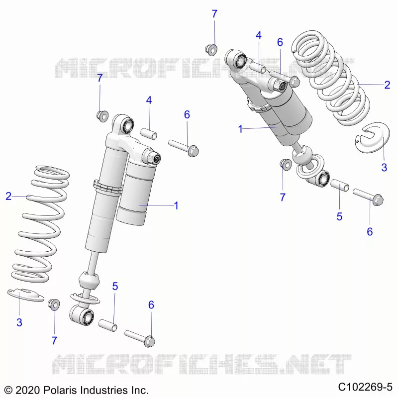 SUSPENSION, FRONT SHOCK, MOUNTING