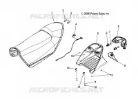 SEAT ASM. AND TAILLIGHT (LX)
