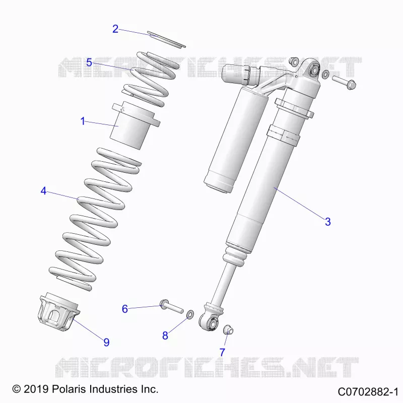 SUSPENSION, FRONT SHOCK MOUNTING, DELUXE