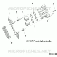 BRAKES, REAR CALIPER