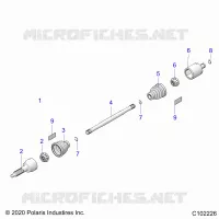 DRIVE TRAIN, REAR DRIVE SHAFT 