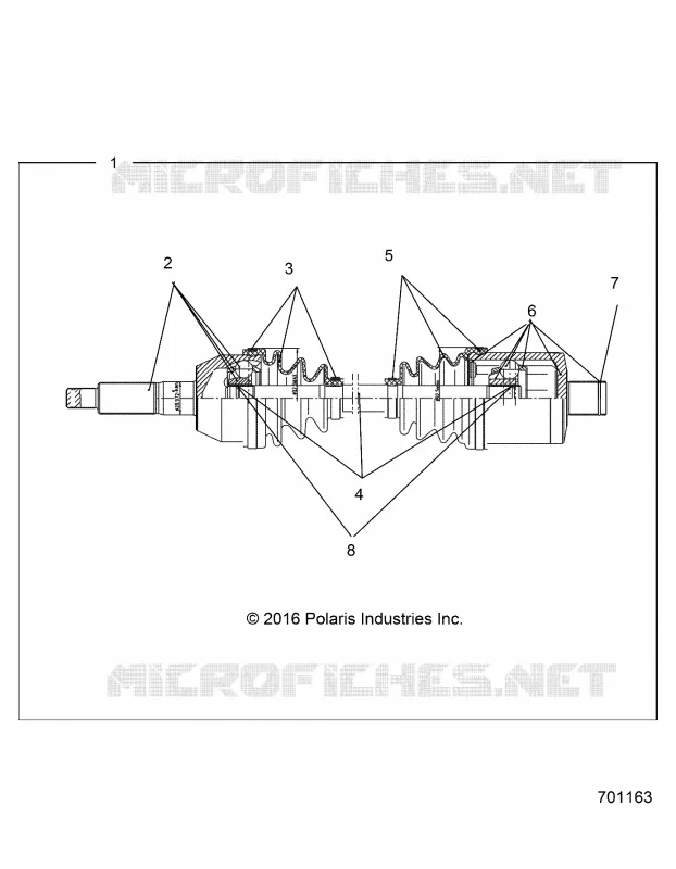DRIVE TRAIN, REAR DRIVE SHAFT 
