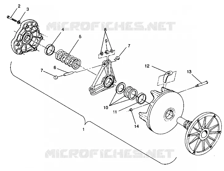 DRIVE CLUTCH ASSEMBLY SUPER SPORT 0940743 (4927742774021A)