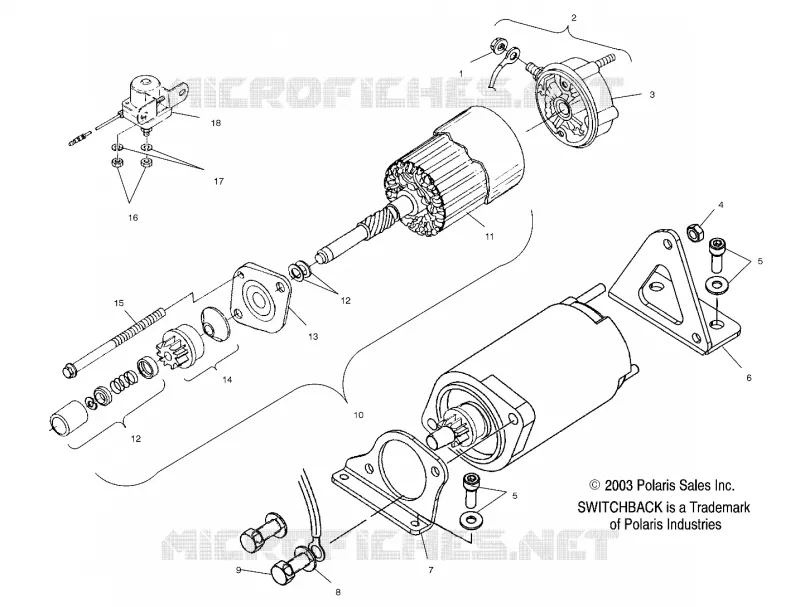STARTING MOTOR (700)(800)