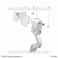THROTTLE PEDAL AND MOUNT