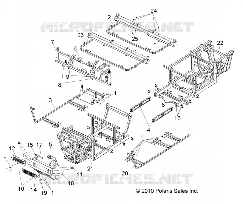 CHASSIS, FRAME AND FRONT BUMPER